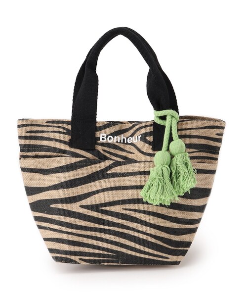 SHOO・LA・RUE（シューラルー）の「◆ジュートランチトートバッグ（トートバッグ・レディース・ブラック/イエロー/オレンジ/ブラック系・00）」の3枚目の写真