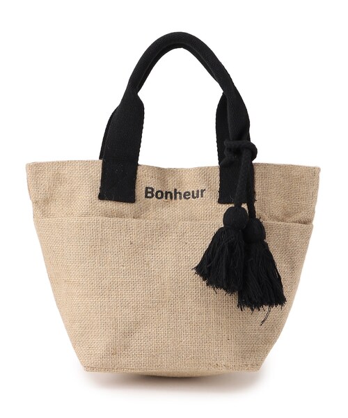 SHOO・LA・RUE（シューラルー）の「◆ジュートランチトートバッグ（トートバッグ・レディース・ブラック/イエロー/オレンジ/ブラック系・00）」の2枚目の写真