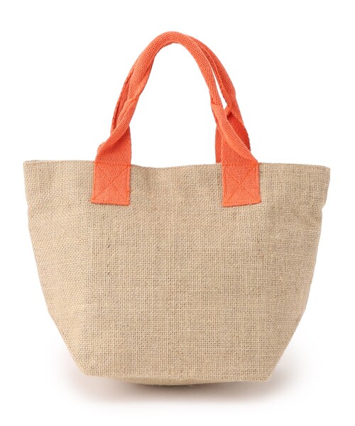 SHOO・LA・RUE（シューラルー）の「◆ジュートランチトートバッグ（トートバッグ・レディース・ブラック/イエロー/オレンジ/ブラック系・00）」の5枚目の写真