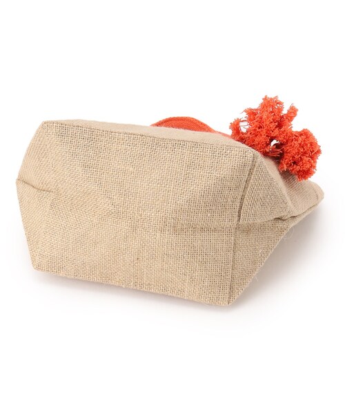 SHOO・LA・RUE（シューラルー）の「◆ジュートランチトートバッグ（トートバッグ・レディース・ブラック/イエロー/オレンジ/ブラック系・00）」の10枚目の写真