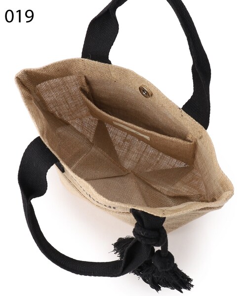 SHOO・LA・RUE（シューラルー）の「◆ジュートランチトートバッグ（トートバッグ・レディース・ブラック/イエロー/オレンジ/ブラック系・00）」の15枚目の写真