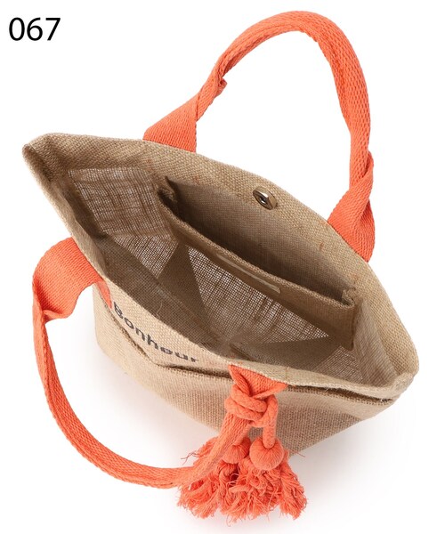 SHOO・LA・RUE（シューラルー）の「◆ジュートランチトートバッグ（トートバッグ・レディース・ブラック/イエロー/オレンジ/ブラック系・00）」の13枚目の写真