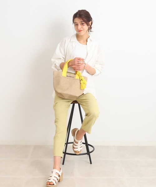 SHOO・LA・RUE（シューラルー）の「◆ジュートランチトートバッグ（トートバッグ・レディース・ブラック/イエロー/オレンジ/ブラック系・00）」の19枚目の写真