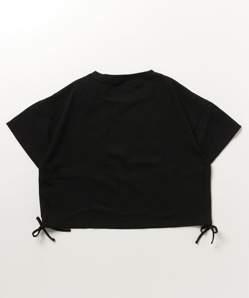 Per sist ence(パーシエンス)の「Per sist ence/パーシエンス サイドドロストクロップド丈Tシャツ(Tシャツ/カットソー・レディース・ホワイト/ブラック・FREE)」の3枚目の写真