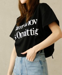 Per sist ence/パーシエンス　サイドドロストクロップド丈Ｔシャツ