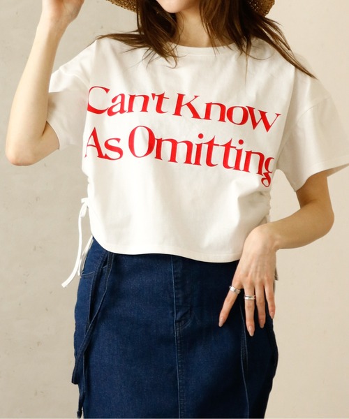 Per sist ence(パーシエンス)の「Per sist ence/パーシエンス サイドドロストクロップド丈Tシャツ(Tシャツ/カットソー・レディース・ホワイト/ブラック・FREE)」の16枚目の写真