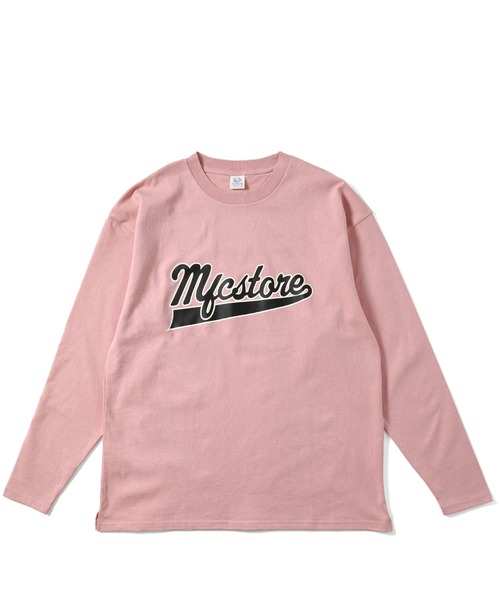 FRUIT OF THE LOOM(フルーツオブザルーム)の「FRUIT OF THE LOOM x MFC STORE TEAM LOGO L/S TEE(Tシャツ/カットソー・メンズ・インディゴブルー/ピンク/ホワイト/ブラック/サックスブルー/グレー・M/L/XL)」の6枚目の写真