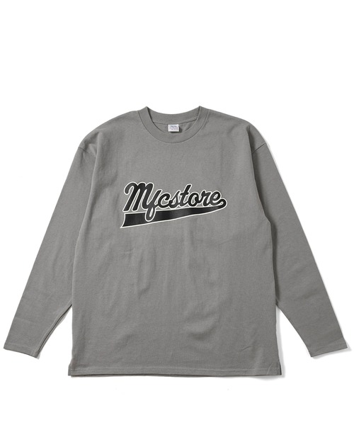 FRUIT OF THE LOOM(フルーツオブザルーム)の「FRUIT OF THE LOOM x MFC STORE TEAM LOGO L/S TEE(Tシャツ/カットソー・メンズ・インディゴブルー/ピンク/ホワイト/ブラック/サックスブルー/グレー・M/L/XL)」の8枚目の写真