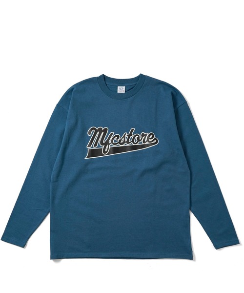 FRUIT OF THE LOOM(フルーツオブザルーム)の「FRUIT OF THE LOOM x MFC STORE TEAM LOGO L/S TEE(Tシャツ/カットソー・メンズ・インディゴブルー/ピンク/ホワイト/ブラック/サックスブルー/グレー・M/L/XL)」の9枚目の写真
