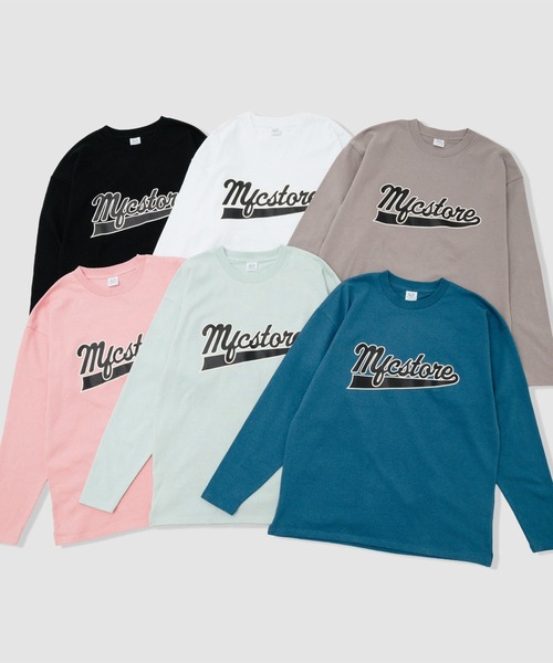 FRUIT OF THE LOOM(フルーツオブザルーム)の「FRUIT OF THE LOOM x MFC STORE TEAM LOGO L/S TEE(Tシャツ/カットソー・メンズ・インディゴブルー/ピンク/ホワイト/ブラック/サックスブルー/グレー・M/L/XL)」の10枚目の写真