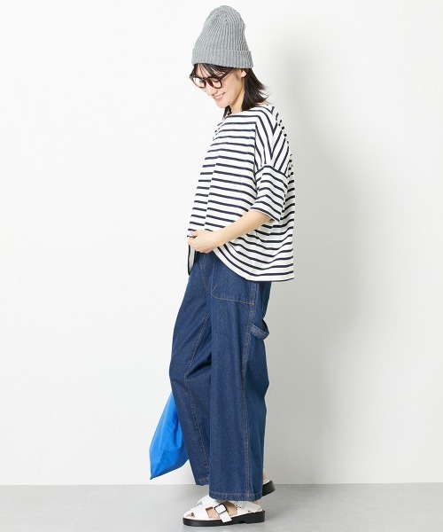 Le temps riche（ルタンリッシュ）の「【販売終了】バスクボーダーハーフスリーブＴシャツ ＜Le temps riche＞（Tシャツ/カットソー・レディース・ブルー/ネイビー/レッド・M/L）」の11枚目の写真