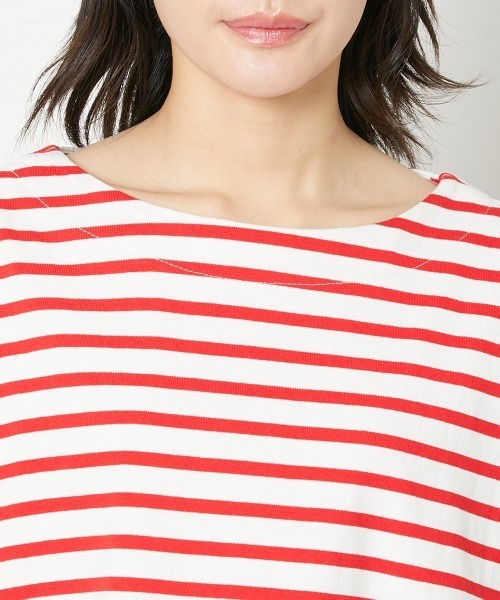 Le temps riche（ルタンリッシュ）の「【販売終了】バスクボーダーハーフスリーブＴシャツ ＜Le temps riche＞（Tシャツ/カットソー・レディース・ブルー/ネイビー/レッド・M/L）」の18枚目の写真