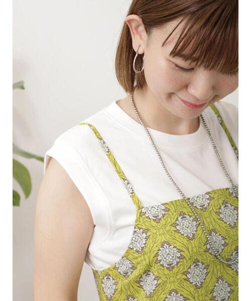 Lugnoncure（ルノンキュール）の「花柄後ろリボンキャミワンピース（ワンピース・レディース・ネイビー/イエロー/レッド・F）」の5枚目の写真