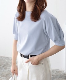 接触冷感パフスリーブTシャツ