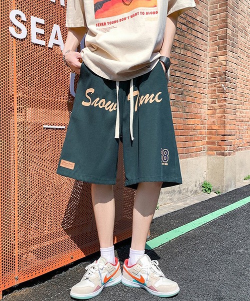 DEVICE（デバイス）の「ワンポイントナンバー カジュアルプリント ハーフパンツ（その他パンツ・メンズ・ネイビー/ブラック/グリーン・FREE）」の2枚目の写真