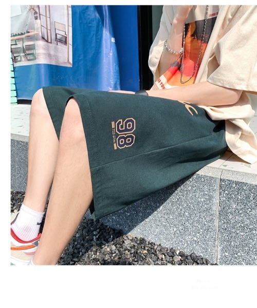 DEVICE（デバイス）の「ワンポイントナンバー カジュアルプリント ハーフパンツ（その他パンツ・メンズ・ネイビー/ブラック/グリーン・FREE）」の10枚目の写真