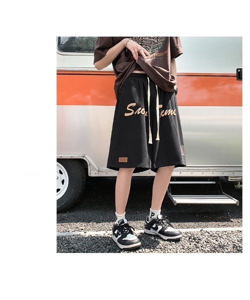 DEVICE（デバイス）の「ワンポイントナンバー カジュアルプリント ハーフパンツ（その他パンツ・メンズ・ネイビー/ブラック/グリーン・FREE）」の14枚目の写真