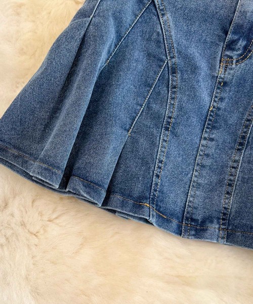 SPIGA（スピーガ）の「ﾃﾞﾆﾑﾐﾆｽｶｰﾄｾｯﾄｱｯﾌﾟ（デニムスカート・レディース・ブルー・FREE）」の16枚目の写真