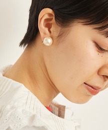 Dot＆Stripes CHILD WOMAN | コットンパール イヤリング(イヤリング)