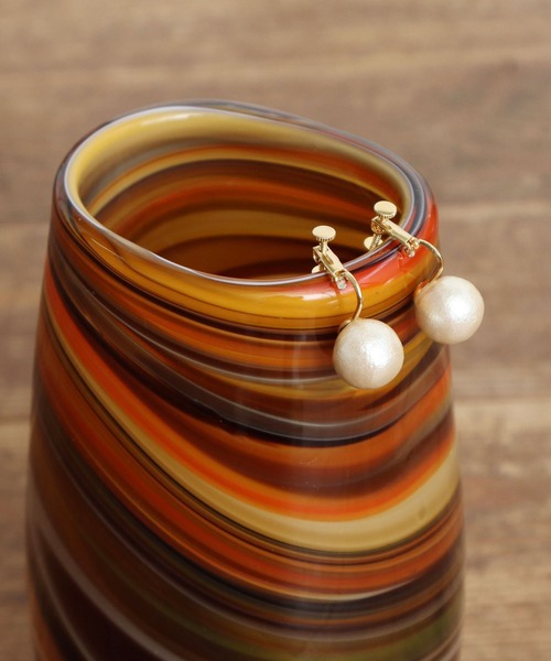 Dot＆Stripes CHILD WOMAN（ドットアンドストライプス　チャイルドウーマン）の「コットンパール イヤリング（イヤリング・レディース・アイボリー・FREE）」の17枚目の写真