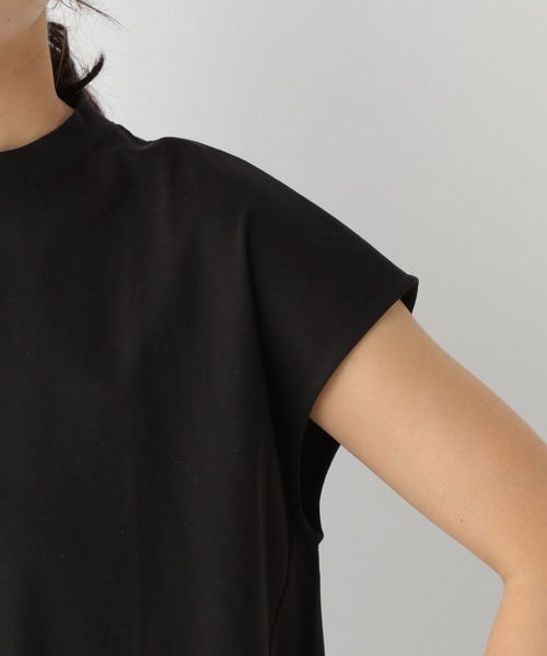 LEPSIM（レプシィム）の「微光沢フレンチスリーブプルオーバー　189834（Tシャツ/カットソー・レディース・ブラック/オフホワイト/ブルー/グレー・FREE）」の19枚目の写真