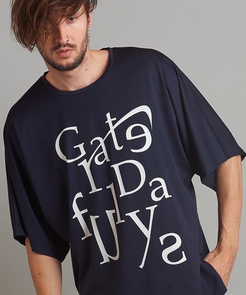 NO ID.（ノーアイディ）の「メッセージプリントドルマンスリーブBIG-T（Tシャツ/カットソー・メンズ・ホワイト/ブラック/ネイビー・ONE SIZE）」の3枚目の写真