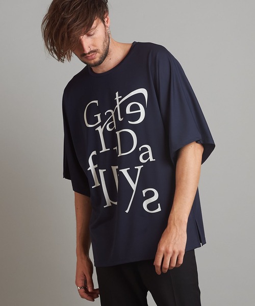 NO ID.（ノーアイディ）の「メッセージプリントドルマンスリーブBIG-T（Tシャツ/カットソー・メンズ・ホワイト/ブラック/ネイビー・ONE SIZE）」の14枚目の写真