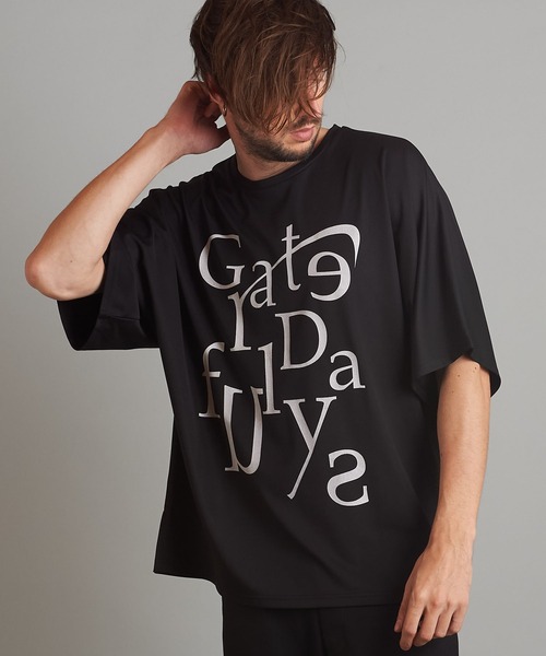 NO ID.（ノーアイディ）の「メッセージプリントドルマンスリーブBIG-T（Tシャツ/カットソー・メンズ・ホワイト/ブラック/ネイビー・ONE SIZE）」の18枚目の写真