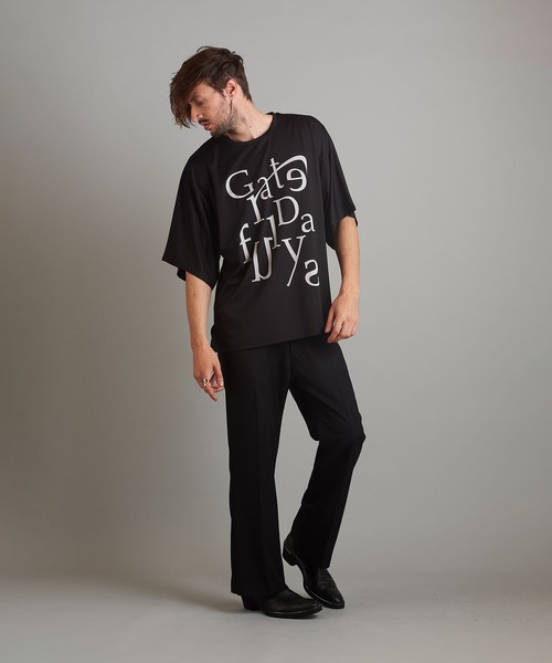 NO ID.（ノーアイディ）の「メッセージプリントドルマンスリーブBIG-T（Tシャツ/カットソー・メンズ・ホワイト/ブラック/ネイビー・ONE SIZE）」の19枚目の写真