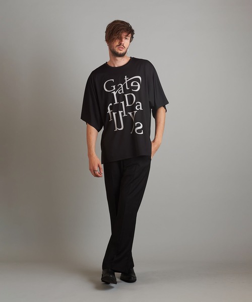 NO ID.（ノーアイディ）の「メッセージプリントドルマンスリーブBIG-T（Tシャツ/カットソー・メンズ・ホワイト/ブラック/ネイビー・ONE SIZE）」の20枚目の写真