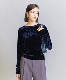 BEAUTY&YOUTH UNITED ARROWS | ベロアロングスリーブTシャツ -ウォッシャブル‐(Tシャツ/カットソー)