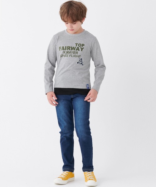 KRIFF MAYER Kid's Collection(クリフメイヤーキッズコレクション)の「シン-マイニチデニム(デニムパンツ・キッズ・ダークブルー/ライトブルー・120/160/140/170/130/150)」の12枚目の写真