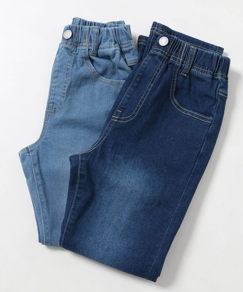 KRIFF MAYER Kid's Collection(クリフメイヤーキッズコレクション)の「シン-マイニチデニム(デニムパンツ・キッズ・ダークブルー/ライトブルー・120/160/140/170/130/150)」の4枚目の写真