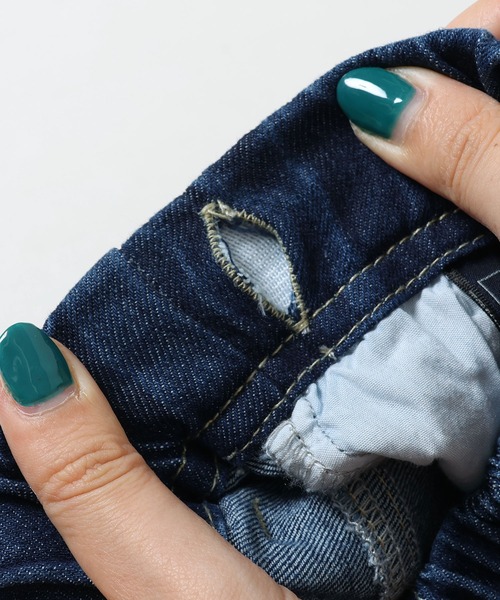 KRIFF MAYER Kid's Collection(クリフメイヤーキッズコレクション)の「シン-マイニチデニム(デニムパンツ・キッズ・ダークブルー/ライトブルー・120/160/140/170/130/150)」の6枚目の写真