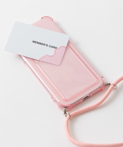 emonique（エモニーク）の「カードポケット パラコードストラップ付き クリアiPhoneケース カバー se 11 11pro 12 12pro 12mini 13 13mini 14 14pro 15 15pro 16 16pro 16e 17 17pro Air（スマホケース/カバー・レディース・クリア/ピンク/ブルー/ブラック/パープル・iPhone 7/8/SE(第2/第3世代)/iPhone 11/iPhone 11 Pro/iPhone 12/iPhone 12 Pro/iPhone 13/iPhone 14/iPhone 14 Pro/iPhone 12 mini/iPhone 13 mini/iPhone 15/iPhone 15 Pro/iPhone 16 Pro/iPhone 16/iPhone 16e/iPhone 17/iPhone 17 Pro/iPhone Air）」の8枚目の写真