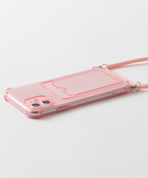 emonique（エモニーク）の「カードポケット パラコードストラップ付き クリアiPhoneケース カバー se 11 11pro 12 12pro 12mini 13 13mini 14 14pro 15 15pro 16 16pro 16e 17 17pro Air（スマホケース/カバー・レディース・クリア/ピンク/ブルー/ブラック/パープル・iPhone 7/8/SE(第2/第3世代)/iPhone 11/iPhone 11 Pro/iPhone 12/iPhone 12 Pro/iPhone 13/iPhone 14/iPhone 14 Pro/iPhone 12 mini/iPhone 13 mini/iPhone 15/iPhone 15 Pro/iPhone 16 Pro/iPhone 16/iPhone 16e/iPhone 17/iPhone 17 Pro/iPhone Air）」の10枚目の写真