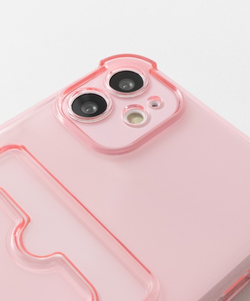emonique（エモニーク）の「カードポケット パラコードストラップ付き クリアiPhoneケース カバー se 11 11pro 12 12pro 12mini 13 13mini 14 14pro 15 15pro 16 16pro 16e 17 17pro Air（スマホケース/カバー・レディース・クリア/ピンク/ブルー/ブラック/パープル・iPhone 7/8/SE(第2/第3世代)/iPhone 11/iPhone 11 Pro/iPhone 12/iPhone 12 Pro/iPhone 13/iPhone 14/iPhone 14 Pro/iPhone 12 mini/iPhone 13 mini/iPhone 15/iPhone 15 Pro/iPhone 16 Pro/iPhone 16/iPhone 16e/iPhone 17/iPhone 17 Pro/iPhone Air）」の11枚目の写真