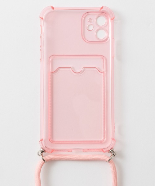 emonique（エモニーク）の「カードポケット パラコードストラップ付き クリアiPhoneケース カバー se 11 11pro 12 12pro 12mini 13 13mini 14 14pro 15 15pro 16 16pro 16e 17 17pro Air（スマホケース/カバー・レディース・クリア/ピンク/ブルー/ブラック/パープル・iPhone 7/8/SE(第2/第3世代)/iPhone 11/iPhone 11 Pro/iPhone 12/iPhone 12 Pro/iPhone 13/iPhone 14/iPhone 14 Pro/iPhone 12 mini/iPhone 13 mini/iPhone 15/iPhone 15 Pro/iPhone 16 Pro/iPhone 16/iPhone 16e/iPhone 17/iPhone 17 Pro/iPhone Air）」の12枚目の写真