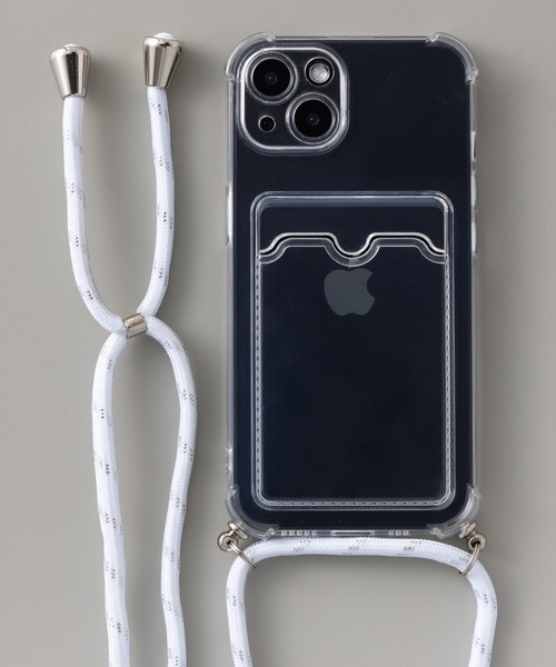 emonique（エモニーク）の「カードポケット パラコードストラップ付き クリアiPhoneケース カバー se 11 11pro 12 12pro 12mini 13 13mini 14 14pro 15 15pro 16 16pro 16e 17 17pro Air（スマホケース/カバー・レディース・クリア/ピンク/ブルー/ブラック/パープル・iPhone 7/8/SE(第2/第3世代)/iPhone 11/iPhone 11 Pro/iPhone 12/iPhone 12 Pro/iPhone 13/iPhone 14/iPhone 14 Pro/iPhone 12 mini/iPhone 13 mini/iPhone 15/iPhone 15 Pro/iPhone 16 Pro/iPhone 16/iPhone 16e/iPhone 17/iPhone 17 Pro/iPhone Air）」の14枚目の写真