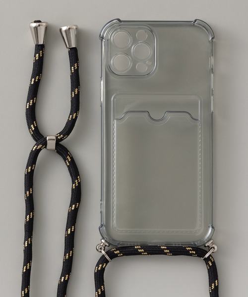 emonique（エモニーク）の「カードポケット パラコードストラップ付き クリアiPhoneケース カバー se 11 11pro 12 12pro 12mini 13 13mini 14 14pro 15 15pro 16 16pro 16e 17 17pro Air（スマホケース/カバー・レディース・クリア/ピンク/ブルー/ブラック/パープル・iPhone 7/8/SE(第2/第3世代)/iPhone 11/iPhone 11 Pro/iPhone 12/iPhone 12 Pro/iPhone 13/iPhone 14/iPhone 14 Pro/iPhone 12 mini/iPhone 13 mini/iPhone 15/iPhone 15 Pro/iPhone 16 Pro/iPhone 16/iPhone 16e/iPhone 17/iPhone 17 Pro/iPhone Air）」の21枚目の写真