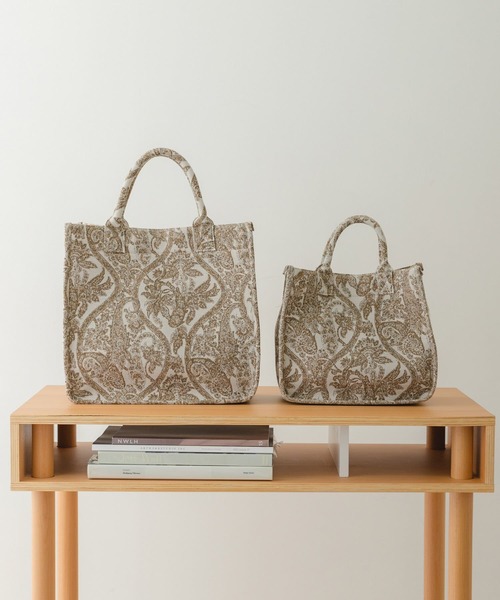 RODE SKO（ロデスコ）の「ミニミュルーズモダンジャガードトート（トートバッグ・レディース・ダークブラウン/ベージュ・ONE）」の10枚目の写真