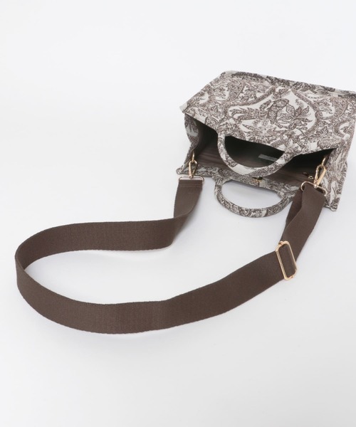 RODE SKO（ロデスコ）の「ミニミュルーズモダンジャガードトート（トートバッグ・レディース・ダークブラウン/ベージュ・ONE）」の13枚目の写真