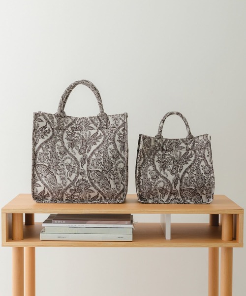 RODE SKO（ロデスコ）の「ミニミュルーズモダンジャガードトート（トートバッグ・レディース・ダークブラウン/ベージュ・ONE）」の9枚目の写真