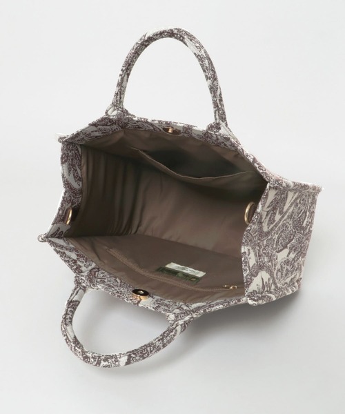 RODE SKO（ロデスコ）の「ミニミュルーズモダンジャガードトート（トートバッグ・レディース・ダークブラウン/ベージュ・ONE）」の5枚目の写真