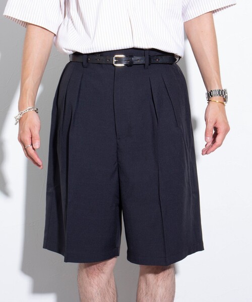 GLOSTER(グロスター)の「【GLOSTER/グロスター】シャンブレーエステル ツータックショーツ(その他パンツ・メンズ・チャコールグレー/ブラック/ベージュ・S/M/L)」の16枚目の写真