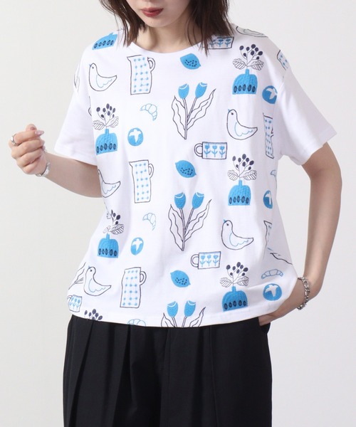 EMAGO 日常2色刺繍T 半袖（Tシャツ/カットソー）｜Emago（イマゴ）