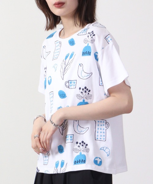 EMAGO 日常2色刺繍T 半袖（Tシャツ/カットソー）｜Emago（イマゴ）