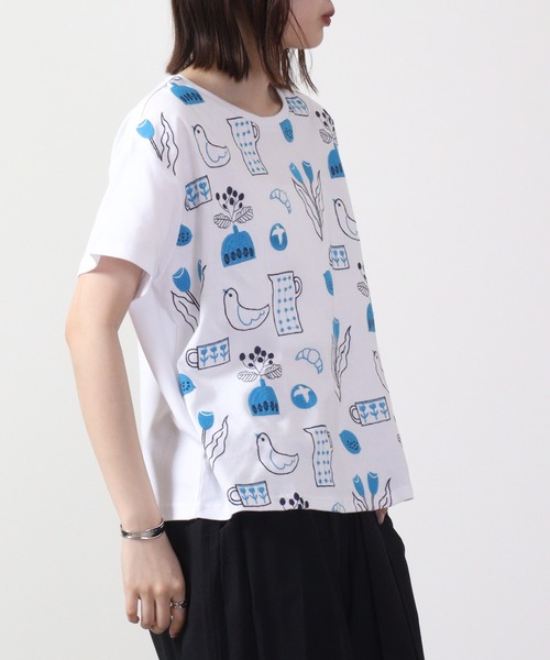 EMAGO 日常2色刺繍T 半袖（Tシャツ/カットソー）｜Emago（イマゴ）