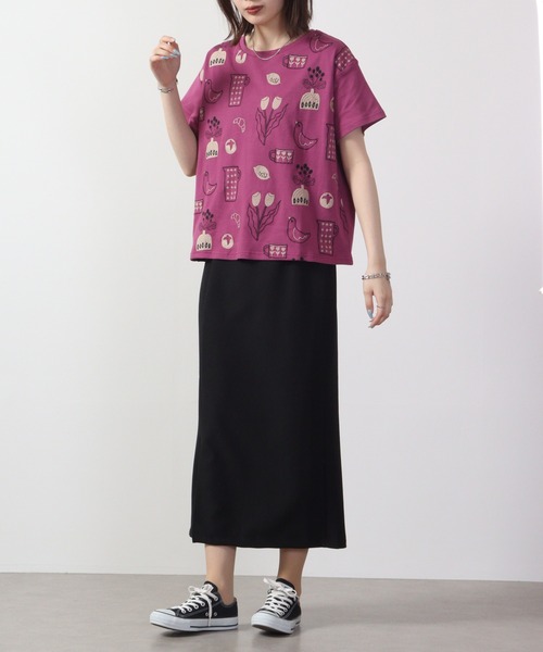 EMAGO 日常2色刺繍T 半袖（Tシャツ/カットソー）｜Emago（イマゴ）