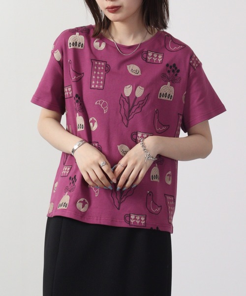 EMAGO 日常2色刺繍T 半袖（Tシャツ/カットソー）｜Emago（イマゴ）